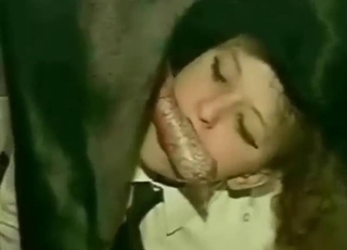 Zoo sex with a couple of schoolgirls who suck