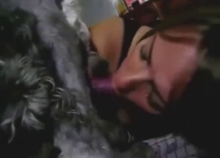 Zoo XXX movie with a brunette sucking dick