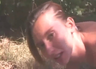 Girl is going to let this dog fuck her asshole